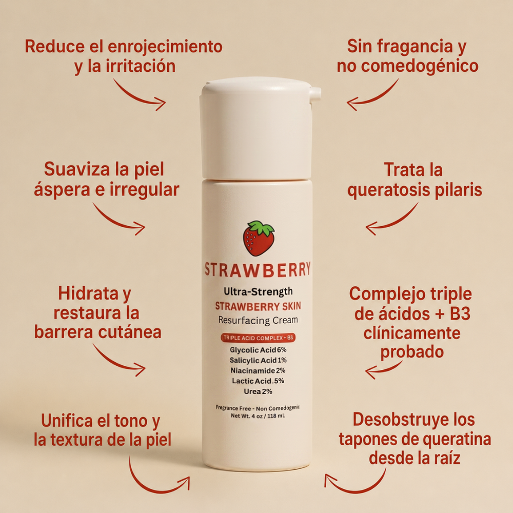 Strawberry Skin – Adiós a la Piel Áspera y los Puntitos Rojos