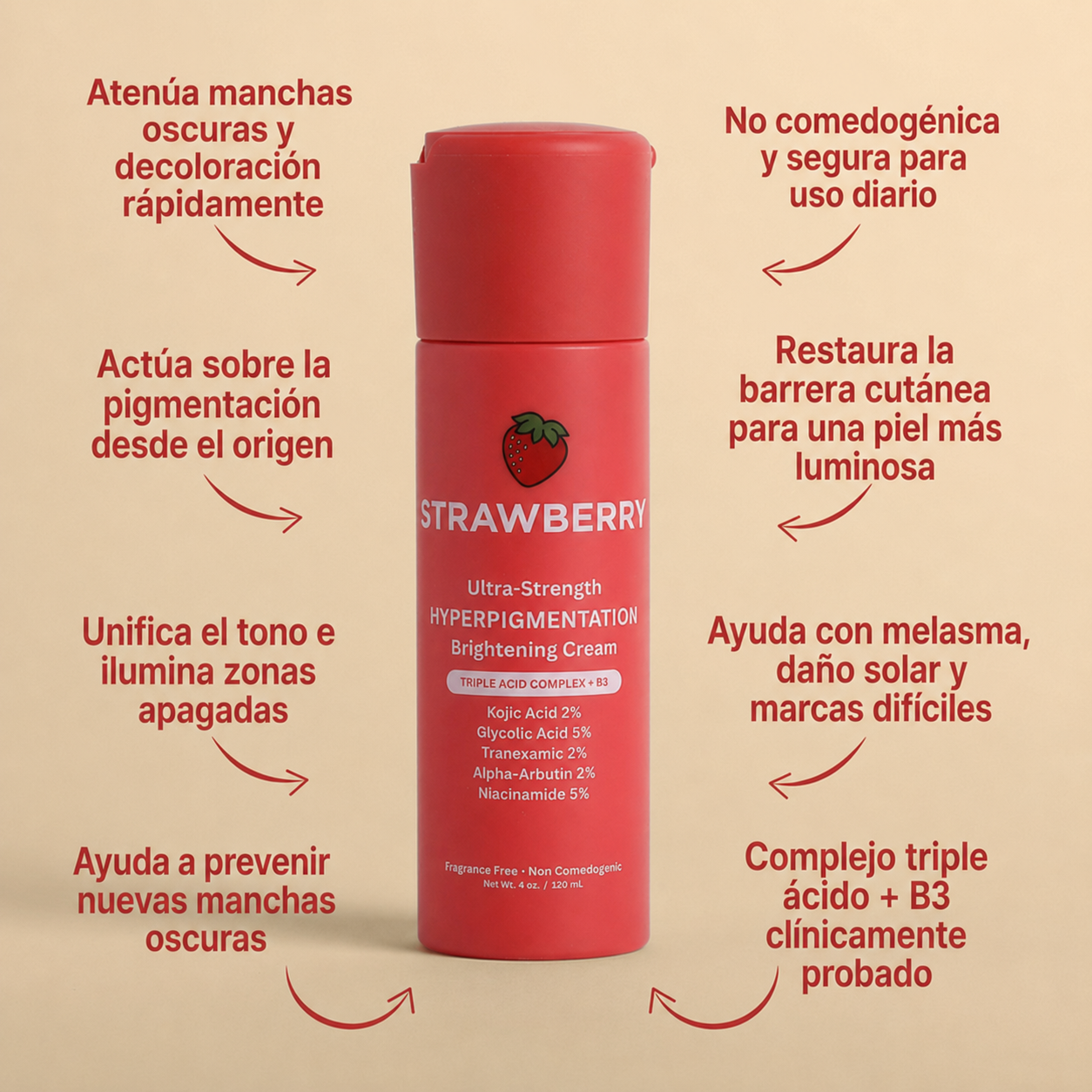 Strawberry – Tratamiento para Manchas y Tono Desigual